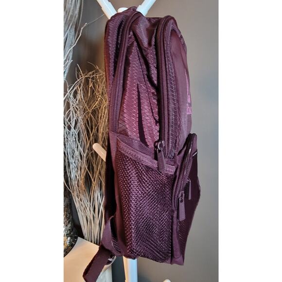 Reebok Spellbinding Maroon Water Resistant Backpack Laptop Bag Multi Pocket NEW - Picture 3 of 11